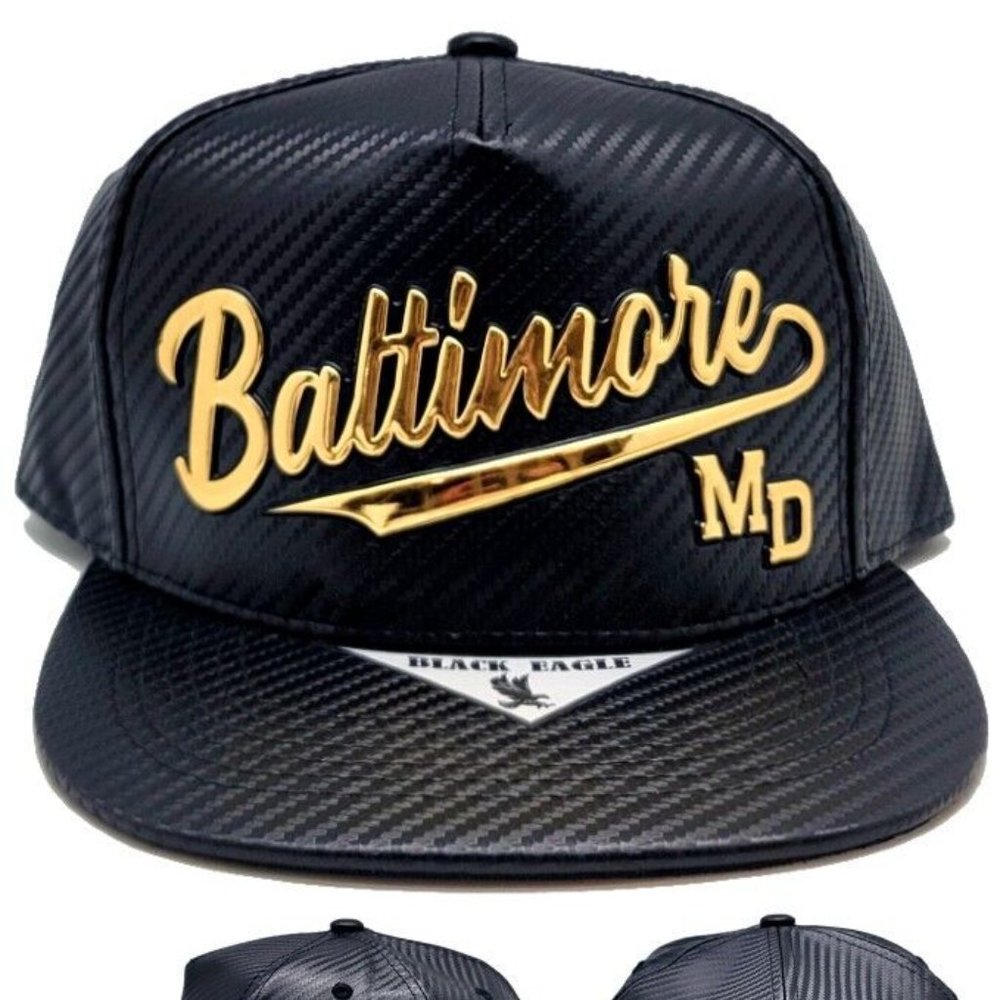 Baltimore Black Eagle Carbon Tailsweeper Snapback Hat